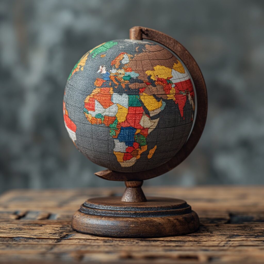world language globe by AI with HelpHelp